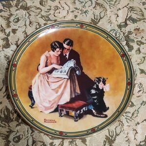 Vintage Edwin Knowles "A Couples Commitment" Norman Rockwell Collectors Plate.